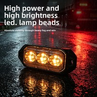 6-LED Kühlergrill-Seitenmarkierungsleuchten 10-30V LKW-Anhänger-Umrissleuchte 9 Blitzmodi Auto-Rücklicht Brems-Blinkleuchte