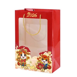 Bolsa de Regalo Roja del Año del Caballo 2026 para el Festival de Primavera, Fiestas de Año Nuevo y Eventos Corporativos con un Lindo Peluche - Product Image 1
