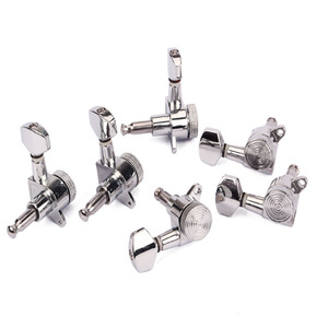 Chất Lượng Cao Tùy Chỉnh 3L + 3R Bạc Tự Động <span class=keywords><strong>Guitar</strong></span> Điều Chỉnh Phím Kim Loại Acoustic <span class=keywords><strong>Guitar</strong></span> Đầu Tuner Pegs Bán Buôn Giá Rẻ - Product Image 3