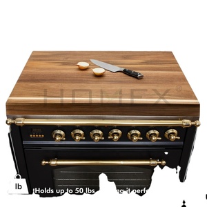 Planche <span class=keywords><strong>à</strong></span> nouilles en bois d'acacia Couverture de <span class=keywords><strong>poêle</strong></span> sur le dessus de la cuisinière Planche <span class=keywords><strong>à</strong></span> découper plus grande - Product Image 1