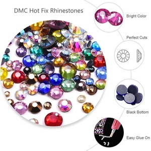Strass thermocollants OLeeya personnalisés DMC SS6-SS30, strass brillants en cristal pour vêtements et robes - Product Image 4