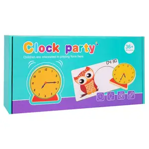 Time Matching Puzzle Preschool Tactile Learning Clock Digital Clock Time Learning Kit Time Activity Set
