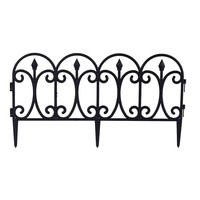 Panneaux décoratifs de jardin en résine noire et fer forgé, éléments paysagers pour pelouses et parterres de fleurs, clôture de bordure