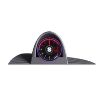 YINHI Nouvelle Conception Horloge Intelligente Intégrée en Plastique à Commande Centrale et Contrôlée par Application, Adaptée aux Véhicules Cadillac CT5 2020-2023