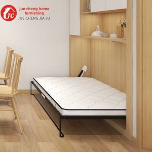 เตียงเมอร์ฟี่แบบบูรณาการที่ทันสมัยพร้อมตู้เสื้อผ้าซ่อนผนังและระเบียงการศึกษาพับได้เฟอร์นิเจอร์สไตล์แผงเตียงที่มองไม่เห็น - Product Image 6