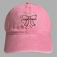 Gorra de Béisbol de Mezclilla con Parche Bordado de Lazo, Estilo Casual Deportivo, Personalizable con Logotipo, Vintage, Retro, de Algodón Lavado, Ajustable