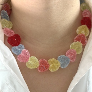 Elegante Collar con Colgante de Caramelo Colorido, Lindo, Exquisito, Versátil, Estilo Dulce, Conjuntos de Joyería de Moda para Mujer - Product Image 4