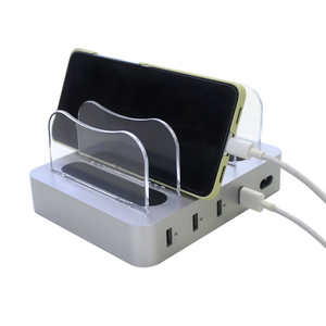 Tùy Chỉnh 4 Cổng 6 Cổng Anh Tiêu Chuẩn Đa USB Sạc Docking Station Điện Thoại Di Động Nhanh Chóng Sạc Trạm Cho Nhiều Thiết Bị - Product Image 4