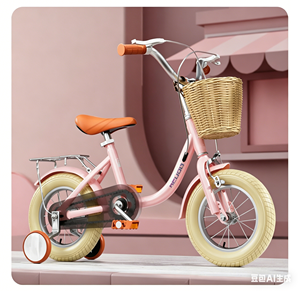 Bicicleta para Niños de 12, 14 y 16 Pulgadas, Bicicleta Infantil de 3 a 10 Años con Canasta y Ruedas de Entrenamiento, Bicicleta Segura y No Tóxica para Bebés, Venta al por Mayor de Fábrica - Product Image 2