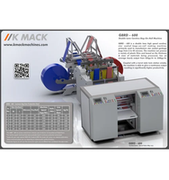 Machine professionnelle KMack GBRD-600 entièrement automatique à double ligne pour la fabrication de rouleaux de sacs en plastique biodégradables écologiques à soufflet étoilé
