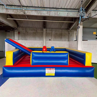 Gladiateur à bascule gonflable en PVC personnalisé pour l'intérieur Anneau de joutes en duel pour l'école Playhouse