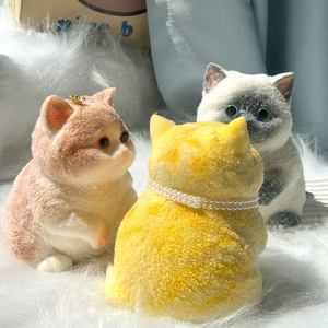 बड़ा टैबा स्क्विशी बिल्ली हाथ से बना बड़ी बिल्ली टेबा खिलौने तनाव राहत प्यारी नरम स्क्वीशी तनाव खिलौना उपहार - Product Image 2