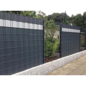 Anti-UV dan tahan air 19cm * 35m dengan 20 klip PVC layar pagar privasi taman, layar pagar privasi, Strip layar Privasi