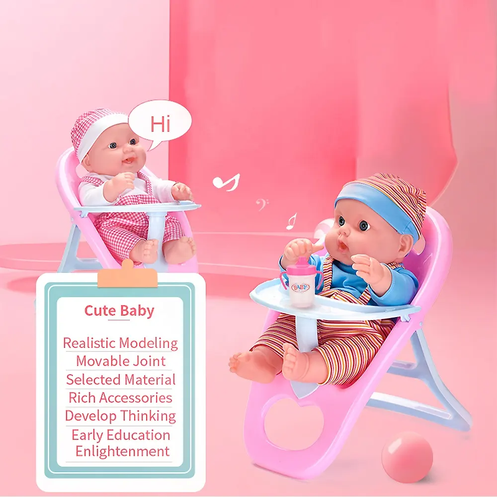 Penjualan Laris Set Boneka Bahan Aman Fungsi 16 Inci Bayi dengan Aksesori Kaya