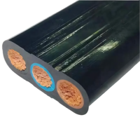 YFFB NBR câble plat en caoutchouc résistant à l'huile Flexible pour convoyeur de grue 450/750V câble d'alimentation industriel robuste