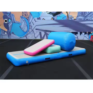 Tapis de gymnastique et de yoga <span class=keywords><strong>gonflable</strong></span> à double paroi en tissu, épaisseur 20 cm, logo personnalisé, 3m-6m, vente en gros - Product Image 1