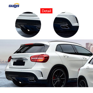 GUGO 2015 <span class=keywords><strong>GLA</strong></span> <span class=keywords><strong>45</strong></span> AMG Pare-chocs avant et arrière chromés en ABS, pièces automobiles, kit carrosserie pour Mercedes-Benz <span class=keywords><strong>GLA</strong></span> X156 2014-2019, mise à niveau nouvelle - Product Image 5