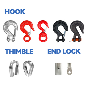 Remolque de acero de grado resistente Gancho de acero del cabrestante de 3/8 pulgadas para cuerdas de cable del cabrestante - Product Image 4