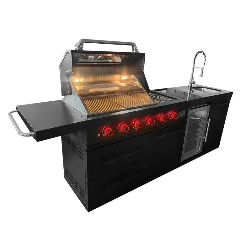Pub Outdoor Kitchen Stainless Steel Bbq Grill Design Rustic Metal Frame Island Built In Sinks And Bbq Grill Outdoor Kitchen