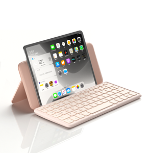 Mini <span class=keywords><strong>clavier</strong></span> d'ordinateur portable BT sans fil pour <span class=keywords><strong>Apple</strong></span> <span class=keywords><strong>iPad</strong></span> avec étui - Product Image 3