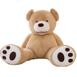 custom Oversized big bear plush toy 2.6m3.4m American giant smiling teddy bear hug bear skin