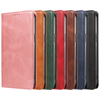 Funda Tipo Cartera de Cuero PU Premium para iPhone 15 Plus - Funda con Soporte para Teléfono, Ranuras para Tarjetas, Cierre Magnético y Carcasa Antigolpes