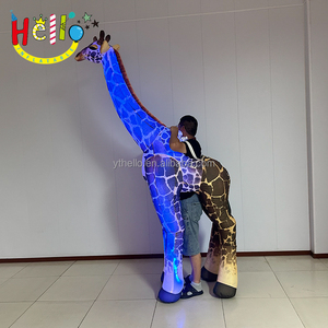 Costume animal <span class=keywords><strong>gonflable</strong></span> personnalisé géant de girafe de modèle réaliste <span class=keywords><strong>gonflable</strong></span> de girafe pour l'affichage - Product Image 2