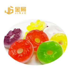 <span class=keywords><strong>Mini</strong></span> fruta caramelo donut suave confitería caramelo múltiples colores ositos de goma donut gommy Candy - Product Image 1