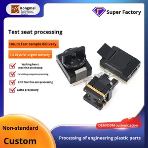 Soquete de Teste Eletrônico Quadrado Preto Não Padrão Personalizado Resistente ao Calor Adaptador de Teste Preciso Rápido e Estável Processamento em Torno - Product Image 2