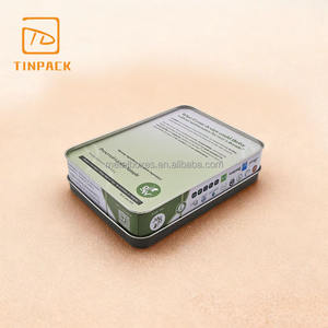 פחיות מלבנית מזון ברמה גבוהה עם מכסה חלון ביסקוויט שי מתנה - Product Image 4