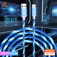 Câble Micro USB en cuivre pur JEQANG JC-173 3A à charge rapide pour ordinateur et écouteurs avec gaine en silicone