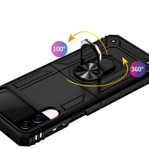 Luxury Armor Design Shockproof TPU+PC Waterproof Camera Cover Protection Case for Samsung Z <strong>Flip</strong> 6/5/4/3 Magnetic Ring - Product Image 6