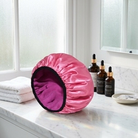 Serviette de séchage capillaire en microfibre satinée à trois couches, personnalisable et réutilisable, pour spa, séchage rapide après le shampoing, vente en gros