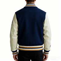 Blousons de baseball style hip-hop Factory Street pour hommes, sweat-shirts surdimensionnés brodés sur mesure, blouson universitaire Letterman