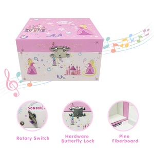 Boîte à musique <span class=keywords><strong>princesse</strong></span> dansante personnalisée Yiyu, fabrication directe, écologique, à manivelle, mélodies personnalisées <span class=keywords><strong>en</strong></span> gros, cadeau pour filles - Product Image 3