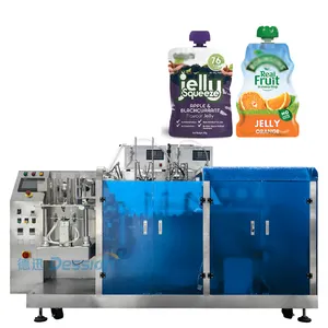 Spout Bag Stand Up Bag Automatic Jelly Juice Packing Machine Drink Beverage Liquid Pump Filling Sealing Machine