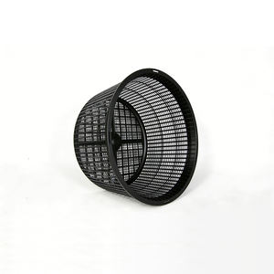 Paniers ronds pour plantes aquatiques de 8,5 pouces, en maille plastique noire durable pour bassin - Product Image 3