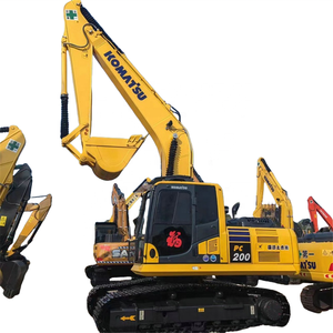 Excavadora Komatsu PC200 de ingeniería usada, excavadora grande de 20 toneladas, hora baja, en condiciones originales, PC200, hecha en Japón, a la altura de la hora - Product Image 1
