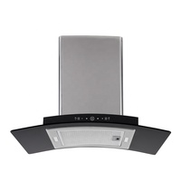 Hotte murale ventilée OEM 2026 certifiée CE CB en acier inoxydable avec verre trempé, 30 pouces, 180W, filtre en aluminium, pour usage domestique