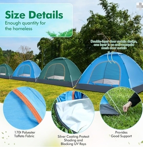 Tente de camping portable ultra-résistante à installation rapide en un clic <span class=keywords><strong>pour</strong></span> le camping, la randonnée et les activités en plein air - Product Image 4
