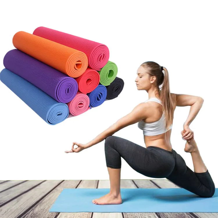 Fabrieksbron Antislip Dubbellaags Eco-Vriendelijke Tpe Yoga Mat Yoga Pilates 6Mm Getextureerde Antislip Oppervlak Yoga Matten