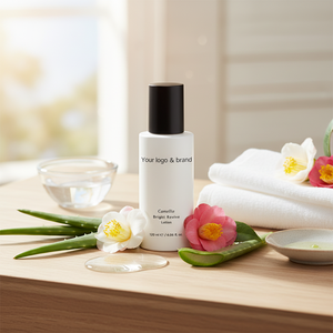 Lotion coréenne hydratante à l'aloe vera et au camélia, formule nourrissante anti-âge pour tous types de peaux, garde la peau douce et éclatante toute la journée - Product Image 3