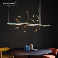 Lampe suspendue de bar créative de style nordique postmoderne, lustre minimaliste de style designer pour salle à manger, éclairage de luxe pour maison modèle