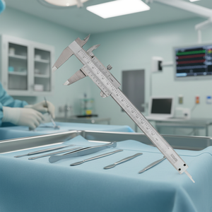 Steel Caliper Graduated mm Inches 120mm Custom Made Measuring <b>Range</b> 139mm High Quality Manual CE Certified Class I Hospital Use - Product Image 3
