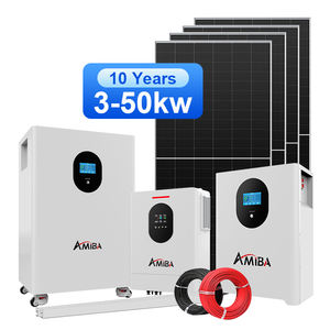 Système d'énergie solaire complet 5KW 10KW 12KW 20KW 30KW Kit de <span class=keywords><strong>panneaux</strong></span> solaires MPPT Hybride Réseau Batterie LiFePO4 Générateur solaire pour usage domestique - Product Image 1