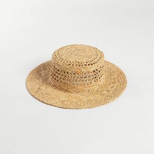 New Hollow Out Handmade Raffia Straw Grass Ring Top Wide Brimmed Straw <b>Hat</b> - Product Image 2