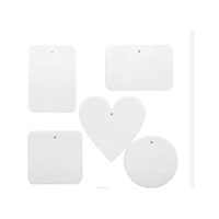 Vente en gros de papier feutre suspendu par sublimation en polyester A4 non coupé Désodorisant pour voiture Bougies vierges et accessoires de parfum