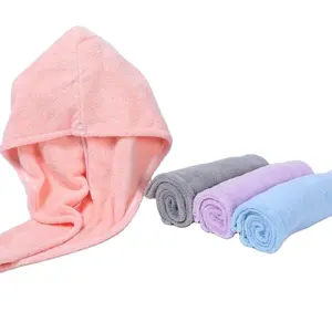 Nouvel arrivage de turban doux absorbant pour cheveux secs à séchage rapide, serviette de séchage de cheveux jetable