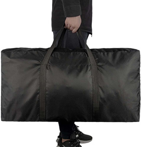 Bolsa de Viaje Extra Grande de Nailon Impermeable de 96L, Ligera y Moderna, con Cierre de Cremallera, Negra, para Hombre y Mujer - Product Image 5