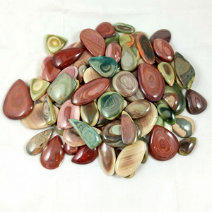 Radha Arts Top Natural Imperial Jasper Cabochon Multi Color Mix Size Wholesale Lot Weight Different Shapes Used for Jewelry - Product Image 1